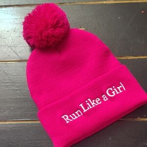 Run Like a Girl Pink Beanie
